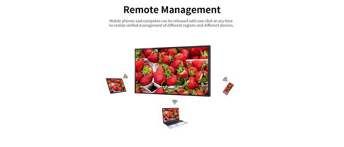 remote management of 55 Inch Wall Mounted Digital Display Screen001 remote management of 55 Inch Wall Mounted Digital Display Screen001